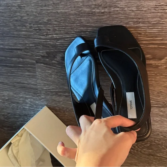 Brand New Toteme Brown Leather Sandals size 7 - Picture 4 of 4